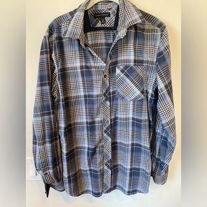 Banana republic plaid button down shirt